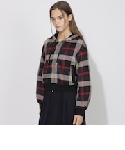 クレストブリッジチェッククロップドフーディー