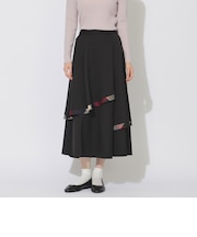 レイヤードフレアスカート