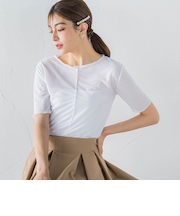 シアーカットトップス≪手洗い可能≫