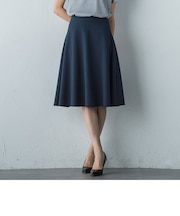 撥水加工  美シルエットフレアスカート≪洗濯機で洗える≫