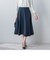 撥水加工 美シルエットロングフレアスカート≪洗濯機で洗える≫