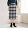 起毛ビックチェックナロータイトスカート
