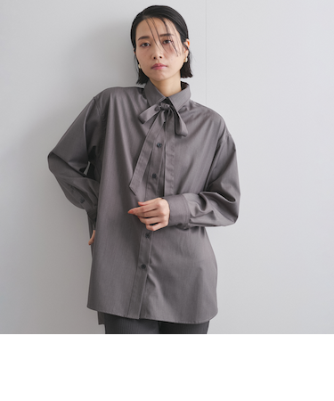 アレンジボウタイブラウス≪手洗い可能≫