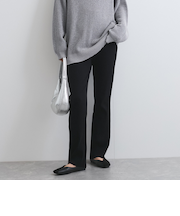 セミフレアリブレギンスパンツ≪手洗い可能≫