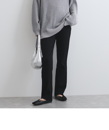 セミフレアリブレギンスパンツ≪手洗い可能≫