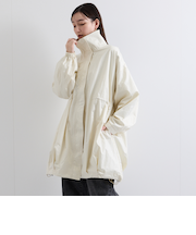 パープルタフタスタンドバルーンジャケット≪手洗い可能≫