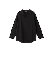 キーネックポンチトップス≪洗濯機で洗える≫