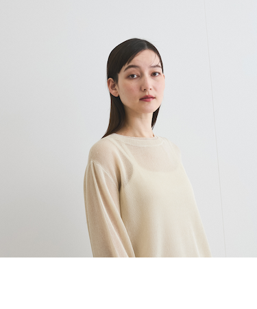 麻タッチハイショクプルオーバー≪手洗い可能≫