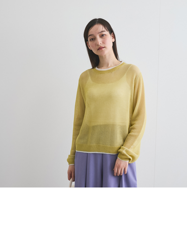 麻タッチハイショクプルオーバー≪手洗い可能≫