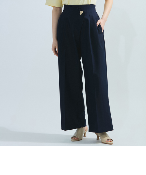 ストレッチツイルデザインタックパンツ≪手洗い可能≫