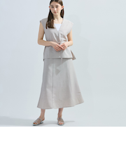 麻調セットアップアンサンブル≪手洗い可能≫