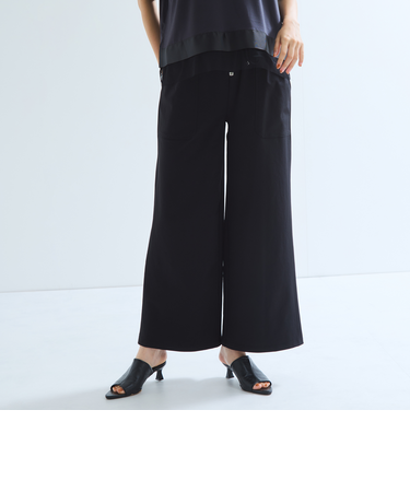 CICA配合セミワイドイージーワイドパンツ≪セットアップ対応/洗濯機で洗える≫