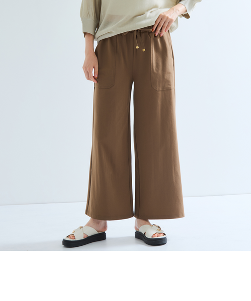 CICA配合セミワイドイージーワイドパンツ≪セットアップ対応/洗濯機で洗える≫