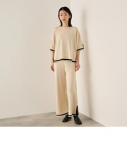 バイカラーヘムニットセットアップ≪手洗い可能≫