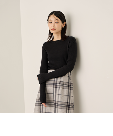 調温クルーネックニット≪手洗い可能≫