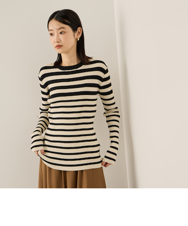 調温クルーネックニット≪手洗い可能≫