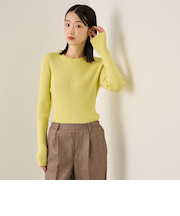 調温クルーネックニット≪手洗い可能≫