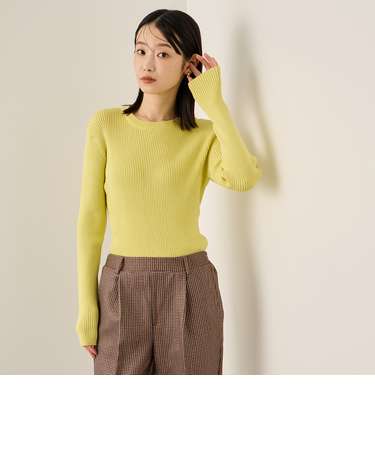 調温クルーネックニット≪手洗い可能≫