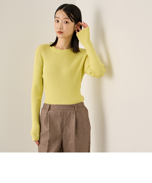 調温クルーネックニット≪手洗い可能≫