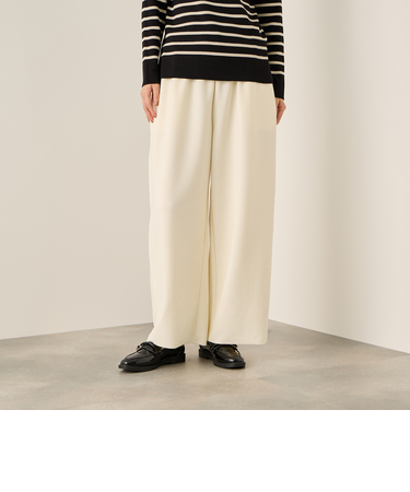 カットジョーゼットイージーワイドパンツ≪手洗い可能≫