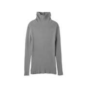 調温バックボタンハイネックニット≪手洗い可能≫