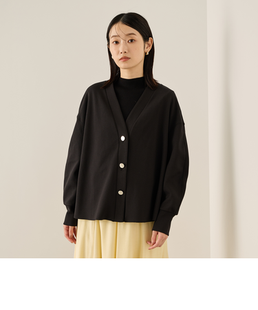 カットジョーゼットTEXカーディガン≪手洗い可能≫