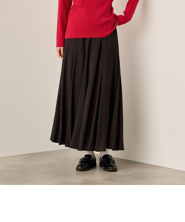 フローイングウールサーキュラースカート