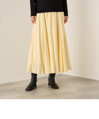 フローイングウールサーキュラースカート