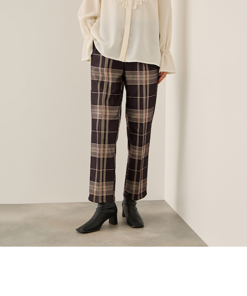 ブラッシュバックストレッチイージーパンツ≪洗濯機で洗える≫