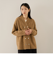 フェレットタッチWニットジャケット≪手洗い可能≫