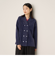 フェレットタッチWニットジャケット≪手洗い可能≫