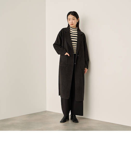 ブランケットメルトンガウンコート