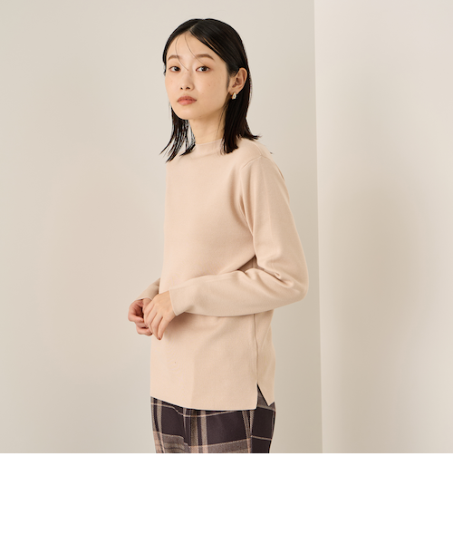 Traditional Weatherwear ⭐︎ 半袖ニットベージュ　極美品 ハイネック総針ニットプルオーバー≪手洗い可能≫｜ケティの通販