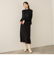 シャギーニットベストアンサンブルワンピース≪手洗い可能≫