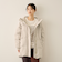 ストレッチフードピュアダウンミドルコート