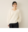 ウール混Vネックニットプルオーバー≪手洗い可能≫