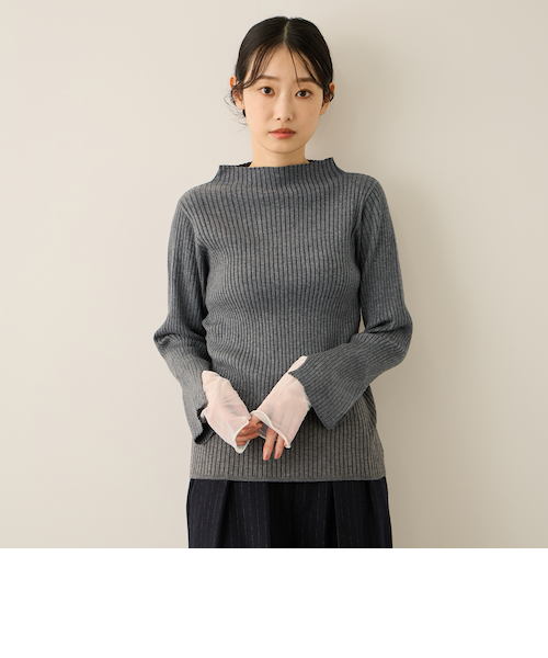 シアーカフレイヤードフウニットプルオーバー≪手洗い可能≫｜ケティの