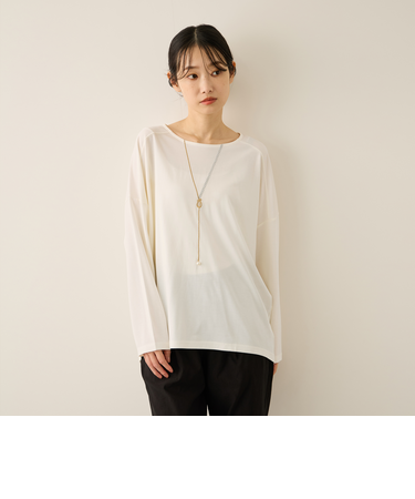 ネックレス風アクセントプルオーバー≪手洗い可能≫