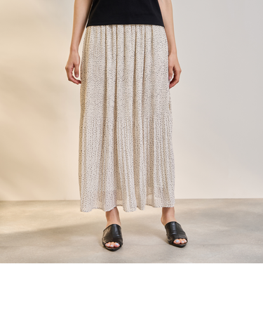 ランダムドットマジョリカプリーツスカート