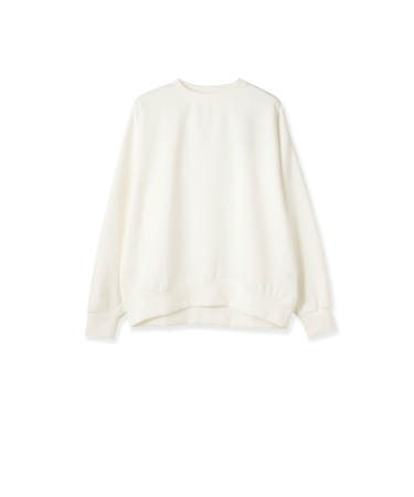 オーバーサイズダブルフェイスプルオーバー