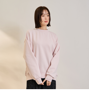 オーバーサイズダブルフェイスプルオーバー