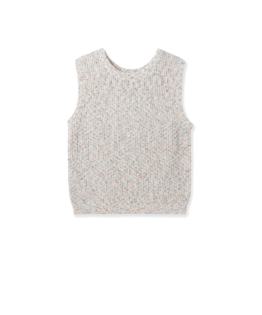 ミックスコイルクロップドニットベスト