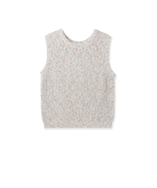 ミックスコイルクロップドニットベスト