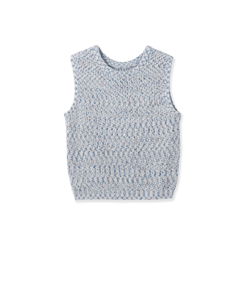 ミックスコイルクロップドニットベスト