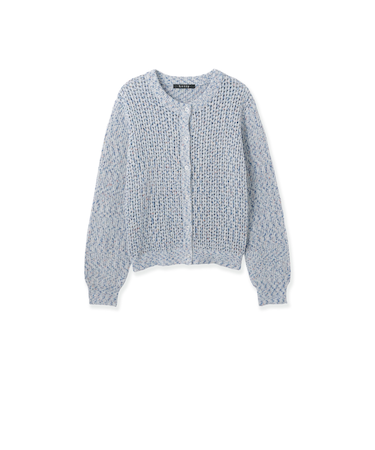 ミックスコイルクルーネックカーディガン