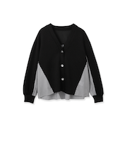 ダンボールバックストライプカーディガン