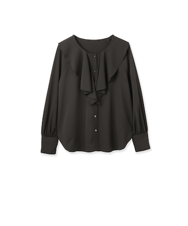 ヴィンテージツイルビッグカラーブラウス