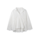 モイストブロードラッフルヘムブラウス