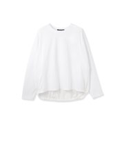 ポンチローマ異素材バックテールカットソー