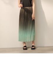 シフォングラデーションプリーツスカート